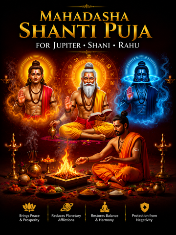 Mahadasha Shanti Puja – For Jupiter, Saturn & Rahu